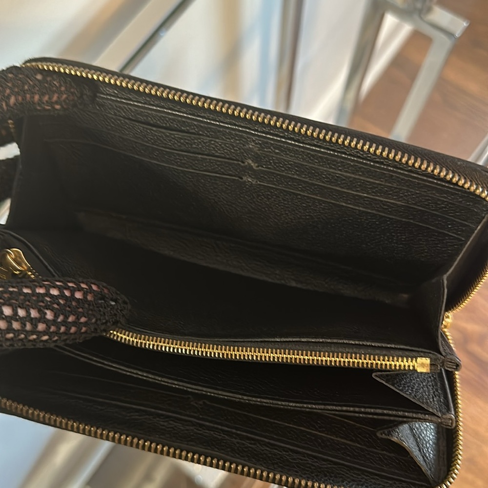 Louis Vuitton Black Monogram Empreinte Stitch Wallet, Full Inclusion! - Picture 14 of 16